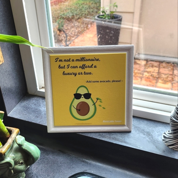 Avacado Lovers Decorative Pic w/Gift Box - Picture 3 of 12